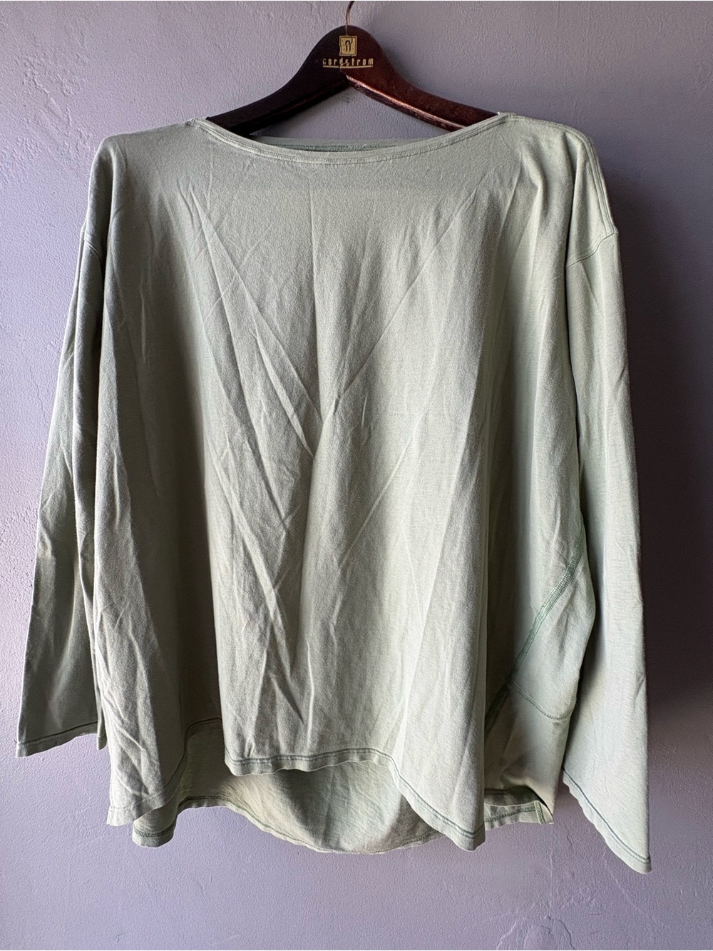 Lululemon Relaxed-Fit Boatneck Green Long-Sleeve ~ L/XL